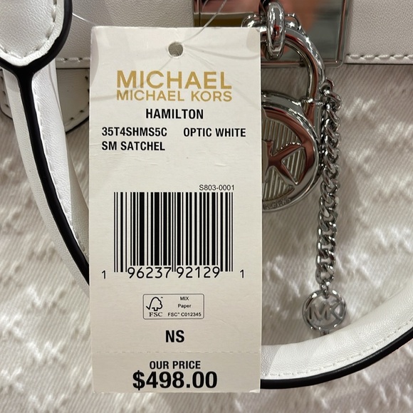 Michael Kors Hamilton Small Logo Embossed Washed Denim Satchel Crossbody 
NWT - Picture 12 of 16